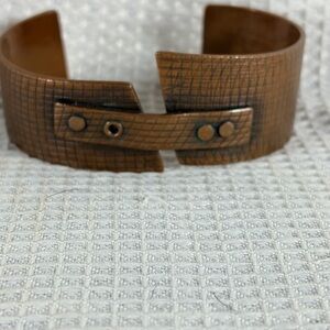 Stylish Vintage One of a Kind Handmade Copper Cuff Bracelet